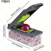 14 Pcs Vegetable Chopper Set - KT Bazar BD Shop