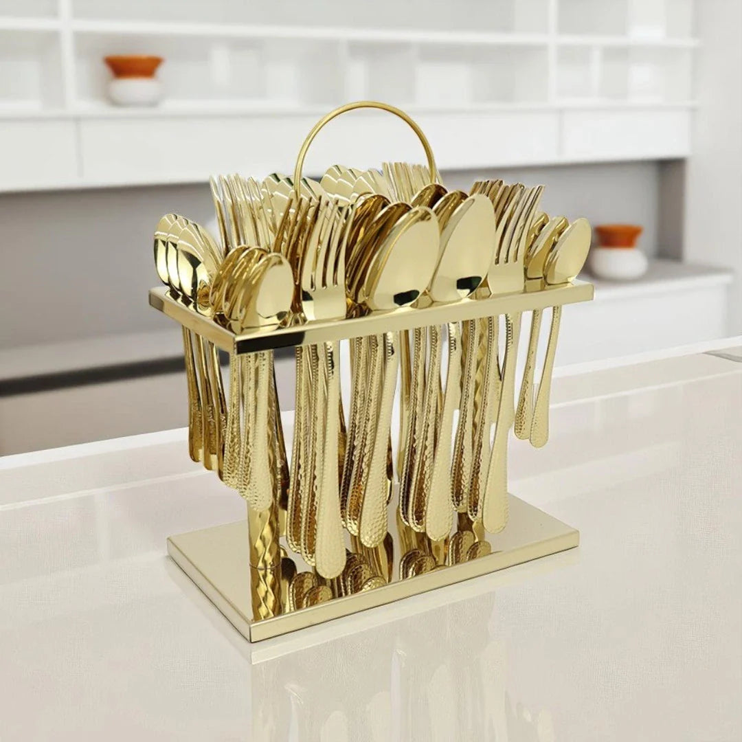 Thirty six piece stainless steel cutlery set – KT Nest