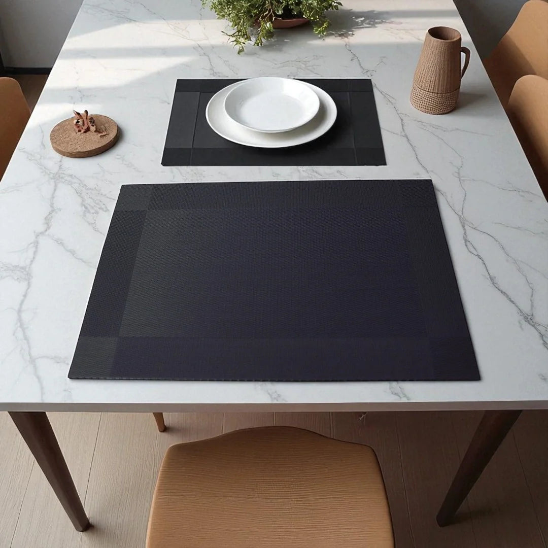 Heat resistant dining table placemat set of 6 – KT Nest