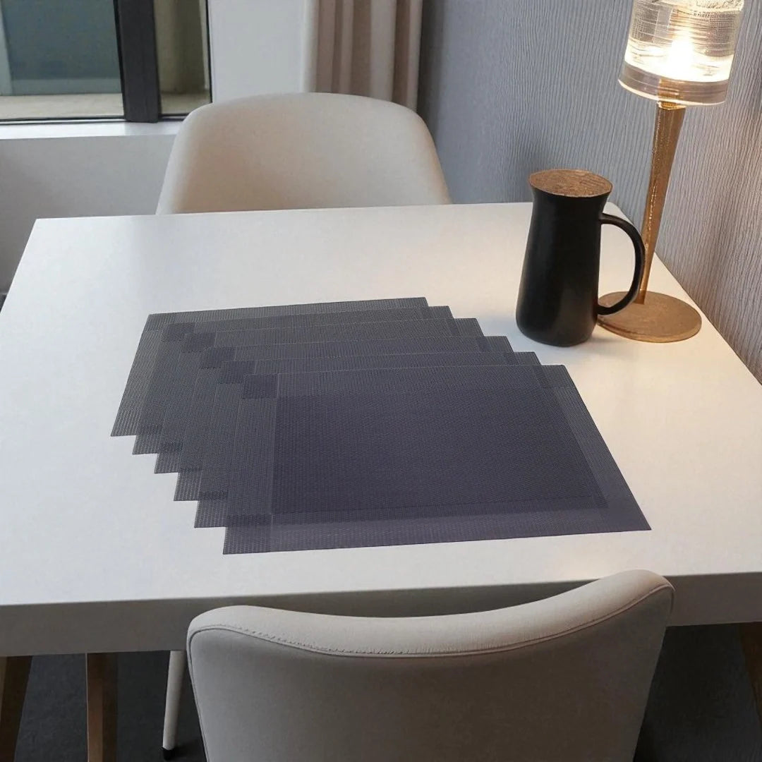 Heat resistant dining table placemat set of 6 – KT Bazar