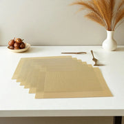 Heat resistant dining table placemat set of 6 – KT Bazar