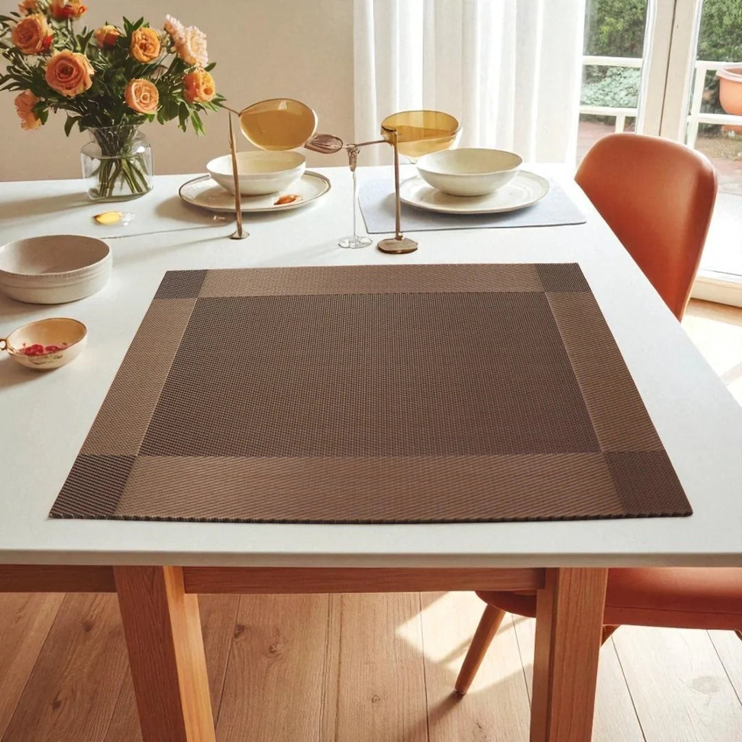 Heat resistant dining table placemat set of 6 – KT Bazar