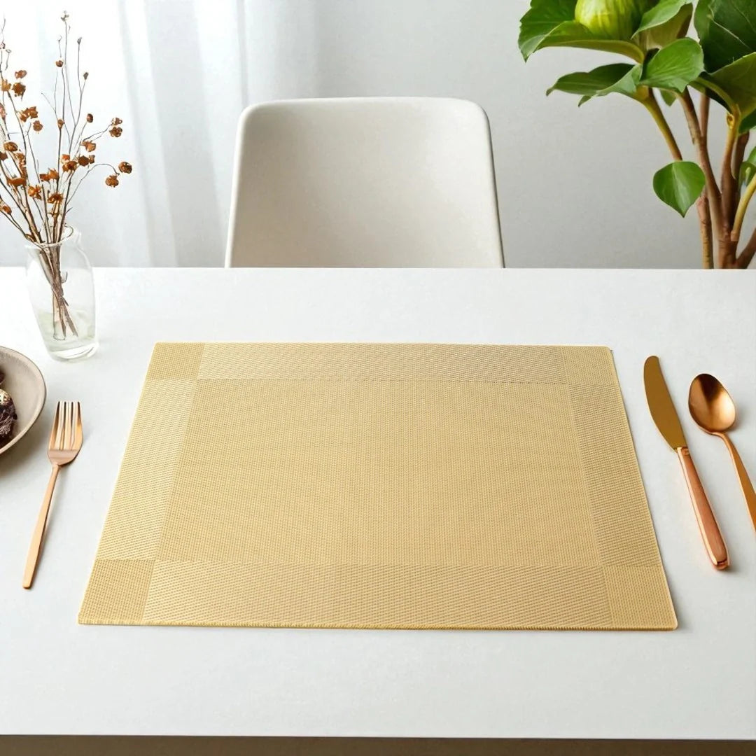 Heat resistant dining table placemat set of 6 – KT Bazar