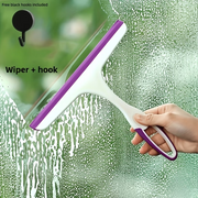 Shower Squeegee with Hook – Handheld Glass, Window & Bathroom Water Removal Cleaning Squeegee