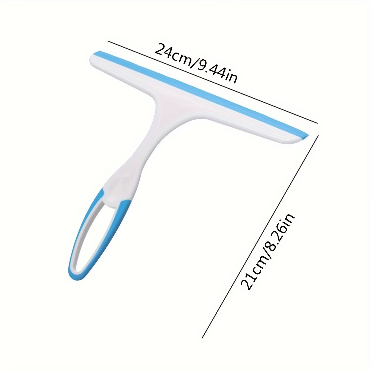 Shower Squeegee with Hook – Handheld Glass, Window & Bathroom Water Removal Cleaning Squeegee