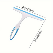 Shower Squeegee with Hook – Handheld Glass, Window & Bathroom Water Removal Cleaning Squeegee