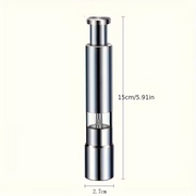 Stainless Steel Manual Pepper & Salt Grinder