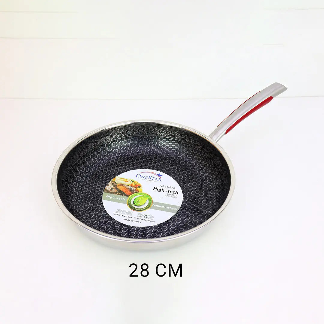 Honeycomb Stainless Steel Fry Pan