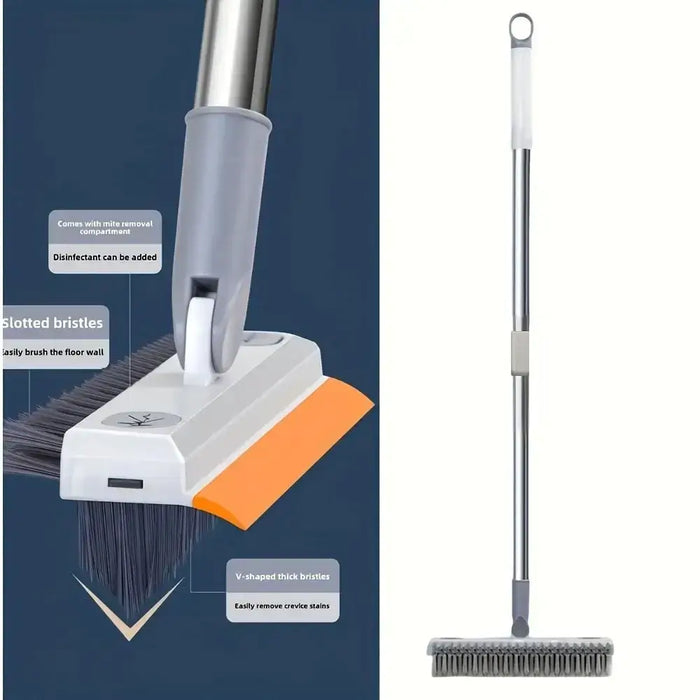 Three in one bathroom cleaning brush with wiper – KT Nest