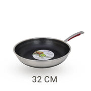 Honeycomb Stainless Steel Fry Pan