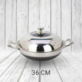 Uncoated Honeycomb Design Stainless Steel/Karai with SS/Glass Lid