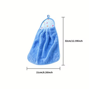 Soft Absorbent Fingertip Towels – Thickened Hanging Hand Towels | Multi-Color Kitchen & Bathroom Towel Set