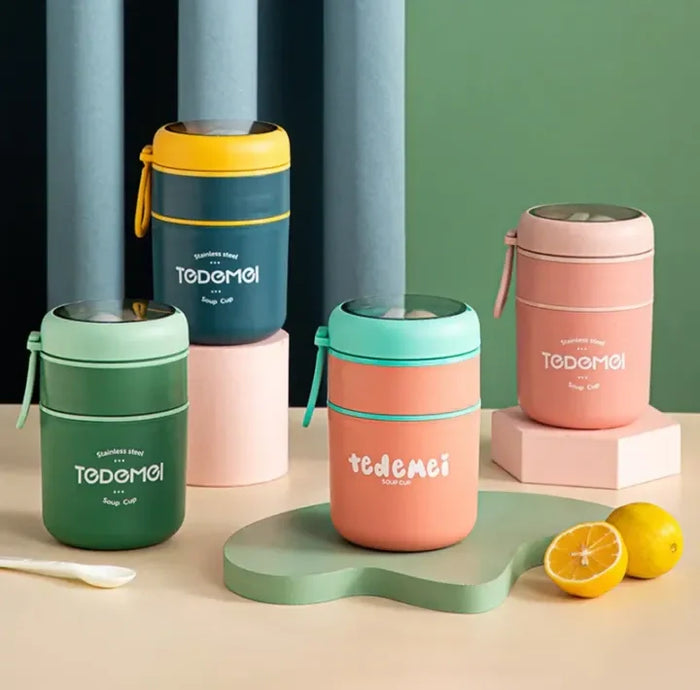 TEDEMEI two layer stainless steel lunch box – KT Nest
