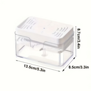 Easy Press Soap Dispenser for Kitchen Dishwashing – Dish Soap Pump Dispenser with Sponge Holder