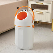 Duorenke Cartoon Trash Can | Cute Plastic Dustbin for Kids & Home (Frog bin)