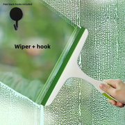 Shower Squeegee with Hook – Handheld Glass, Window & Bathroom Water Removal Cleaning Squeegee