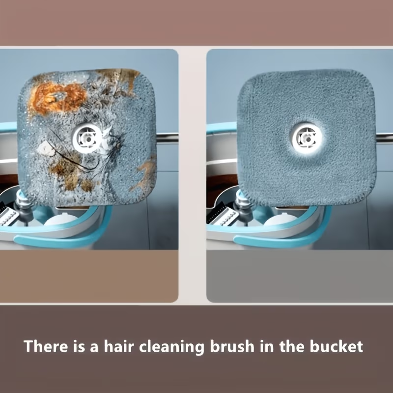 Premium Spin Mop & Bucket Set with Extended Mop Pole – 2 Washable Microfiber Mop Pads for Home, Kitchen & Bathroom