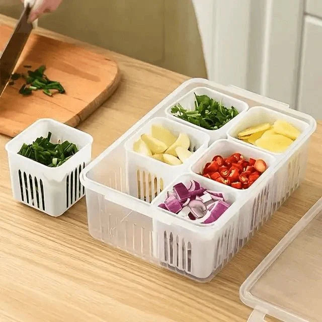 Six grid refrigerator storage box – KT Nest
