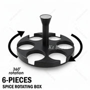 6 - Piece Spice Jar Set – Seasoning Containers with Lids & Spoons for Kitchen Storage - KT Bazar BD Shop