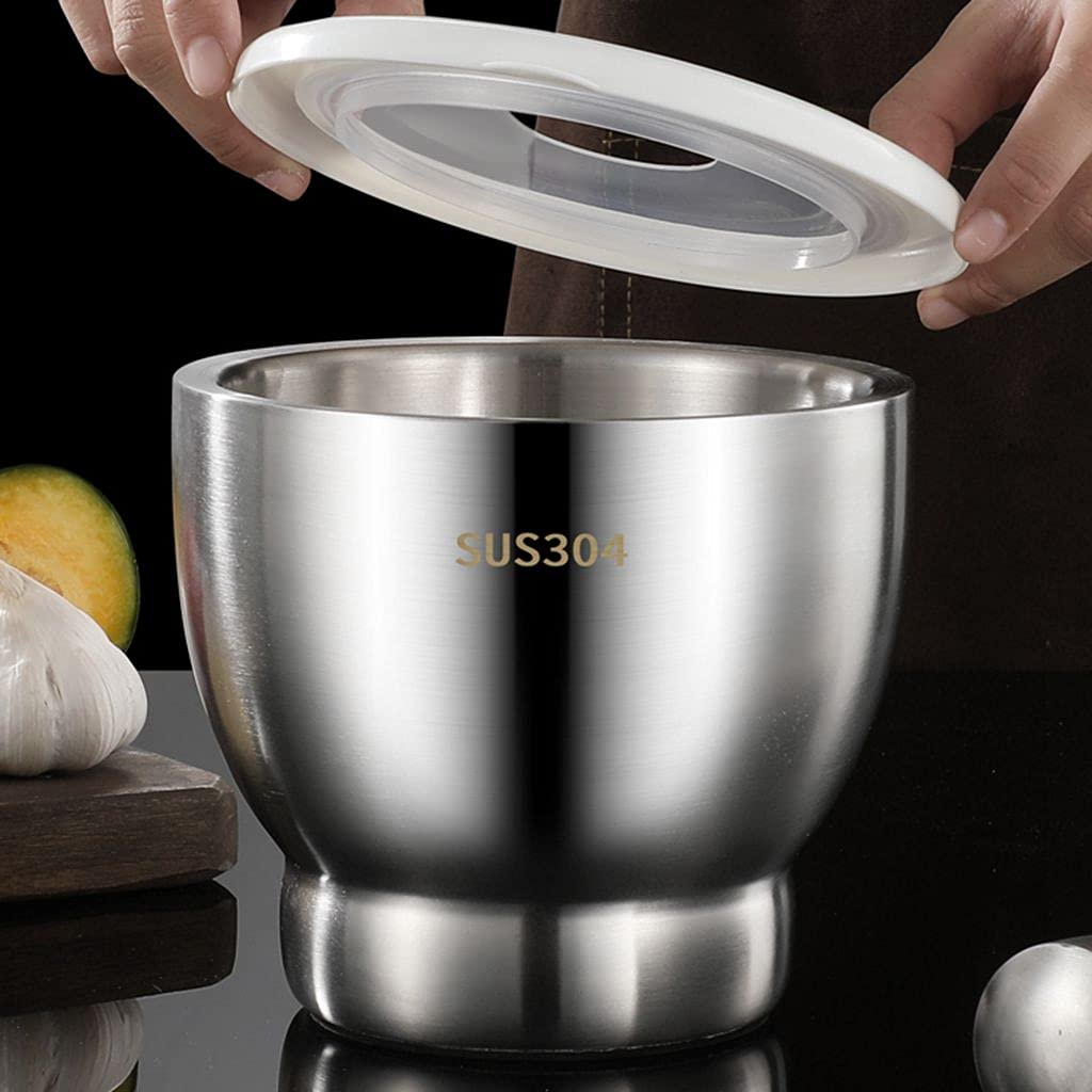 Stainless steel haman dista mortar and pestle – KT Bazar