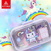 2-Compartment Stainless Steel Lunch Box