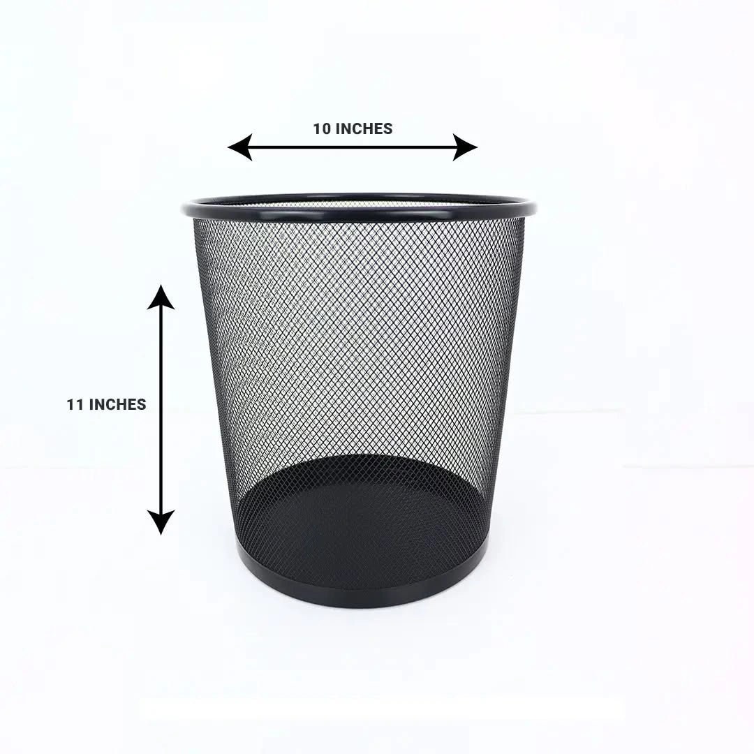 Steel mesh waste basket dustbin for office desk – KT Bazar