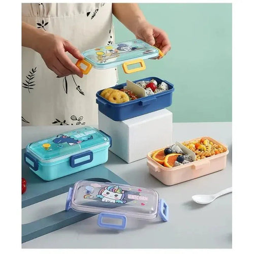 700ml Leakproof Cartoon Lunch Box - KT Bazar BD Shop