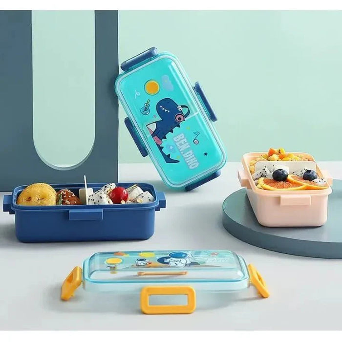Cartoon leakproof lunch box with spoon – KT Nest