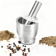 Stainless steel haman dista mortar and pestle – KT Bazar