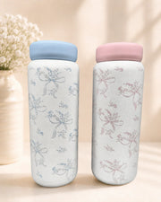 Premium Floral Vacuum Insulated Stainless Steel Water Bottle – Leakproof Hot & Cold Thermos Flask for Office & Travel