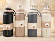 Premium Floral Vacuum Insulated Stainless Steel Water Bottle – Leakproof Hot & Cold Thermos Flask for Office & Travel
