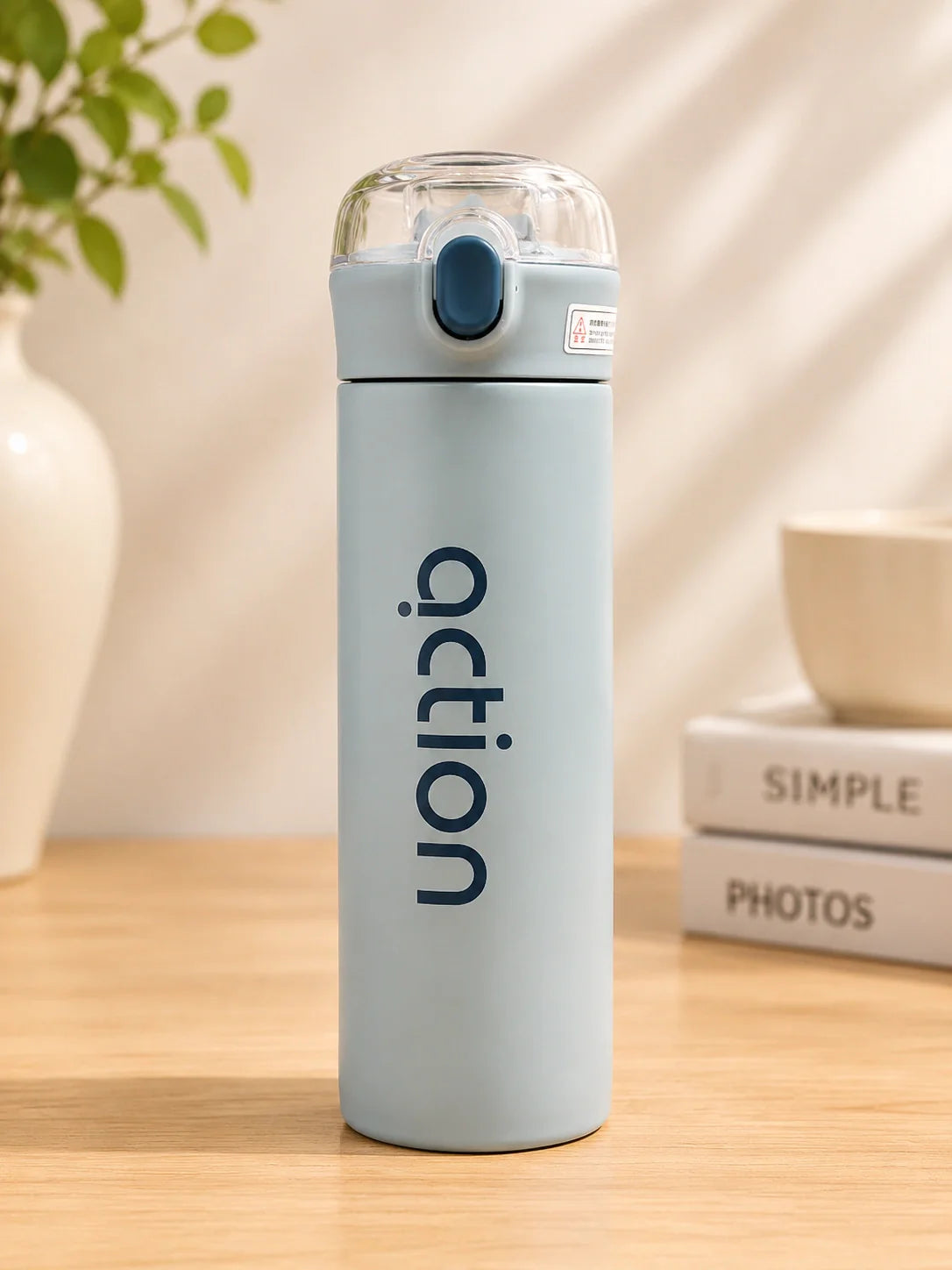Premium Vacuum Insulated Stainless Steel Water Bottle – Leak Proof Hot & Cold Bottle with One-Touch Lid
