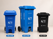Heavy duty commercial wheel dustbins 60L 120L and 240L – KT Nest