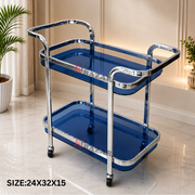 Tea trolley with two shelves and two handles – KT Nest