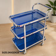 Tea Trolley – 3 Shelves, One Handle