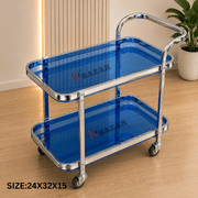 Tea Trolley – 2 Shelves, One Handle