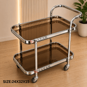 Tea Trolley – 2 Shelves, One Handle
