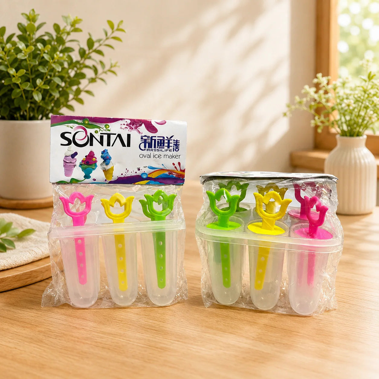 Sontai Oval Ice Maker & Kulfi Mold Set