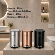 Stainless Steel Pedal Bin Round