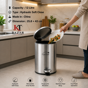Stainless Steel Pedal Bin Round