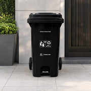 Waste Bin 120 Ltr with Pedal GRWB 09 | Heavy Duty Plastic Dustbin