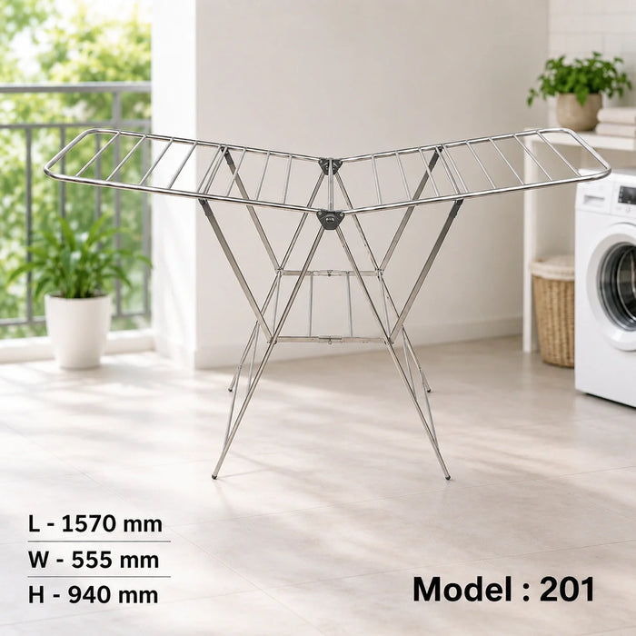 SKB stainless steel folding clothes drying rack – KT Nest