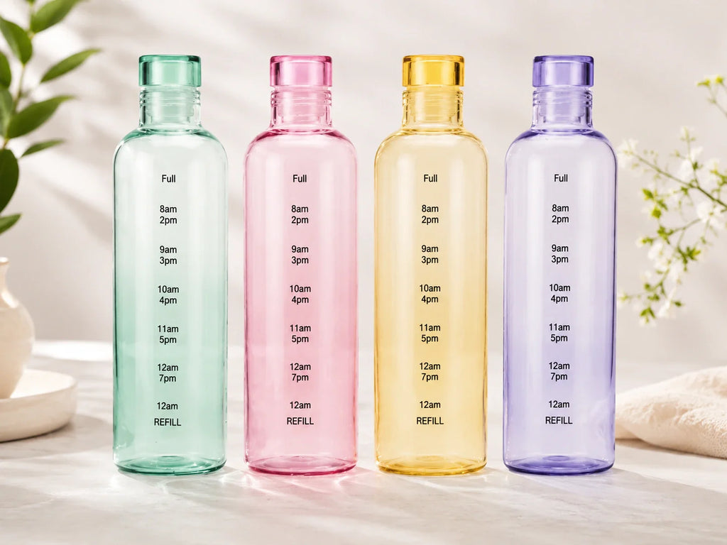 Time marker leakproof water bottle for daily hydration – KT Bazar