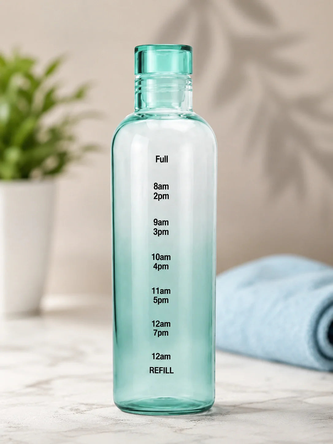 Time marker leakproof water bottle for daily hydration – KT Bazar
