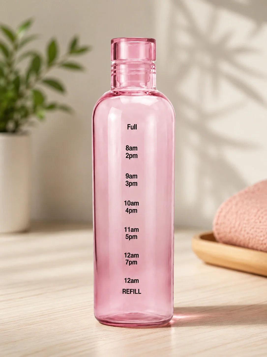 Time marker leakproof water bottle for daily hydration – KT Bazar