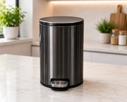 Stainless steel hydraulic pedal dustbin 6L to 20L – KT Bazar