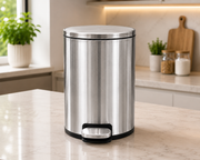 Stainless steel hydraulic pedal dustbin 6L to 20L – KT Bazar