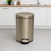 Stainless steel hydraulic pedal dustbin 6L to 20L – KT Bazar