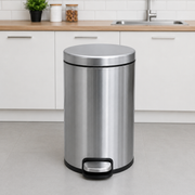 Stainless steel hydraulic pedal dustbin 6L to 20L – KT Bazar