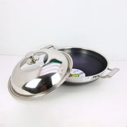 Honeycomb Stainless Steel Karai with Lid